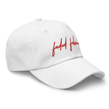 Faded Fabric Embroidered Dad Hat