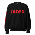Faded Fabrics Red Logo Basic Sweatshirt - Faded Fabrics