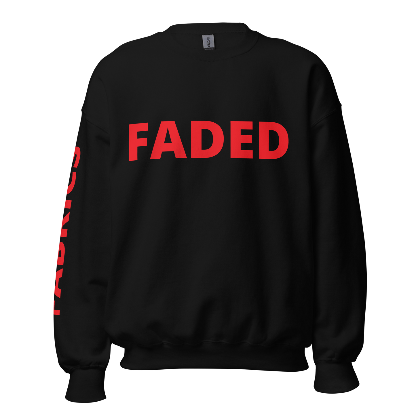 Faded Fabrics Red Logo Basic Sweatshirt