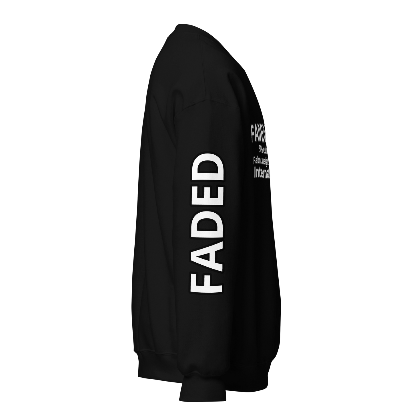 Faded Fabrics Description Sweatshirt