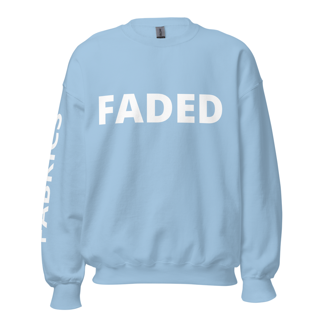 Faded Fabrics White Logo Basic Sweatshirt