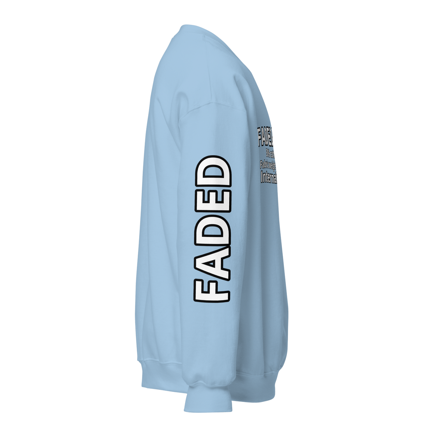 Faded Fabrics Description Sweatshirt