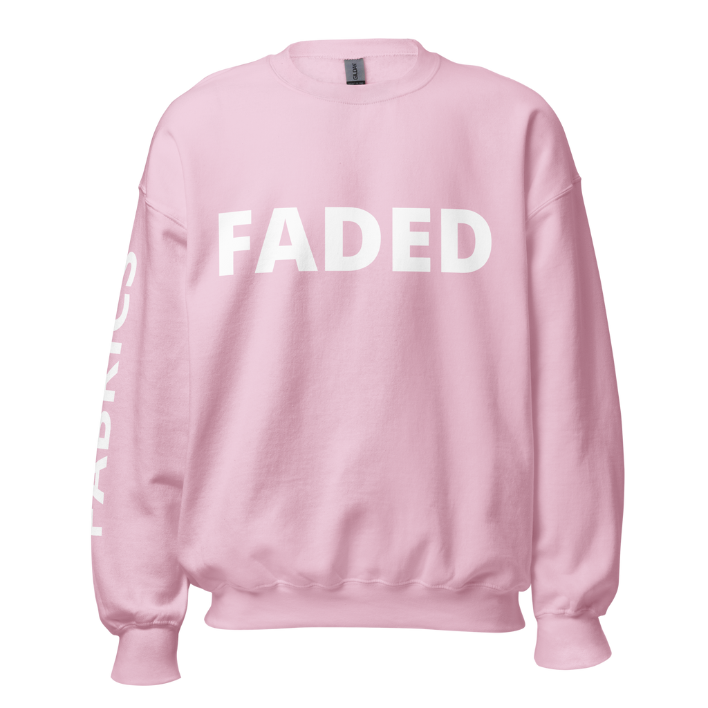 Faded Fabrics White Logo Basic Sweatshirt