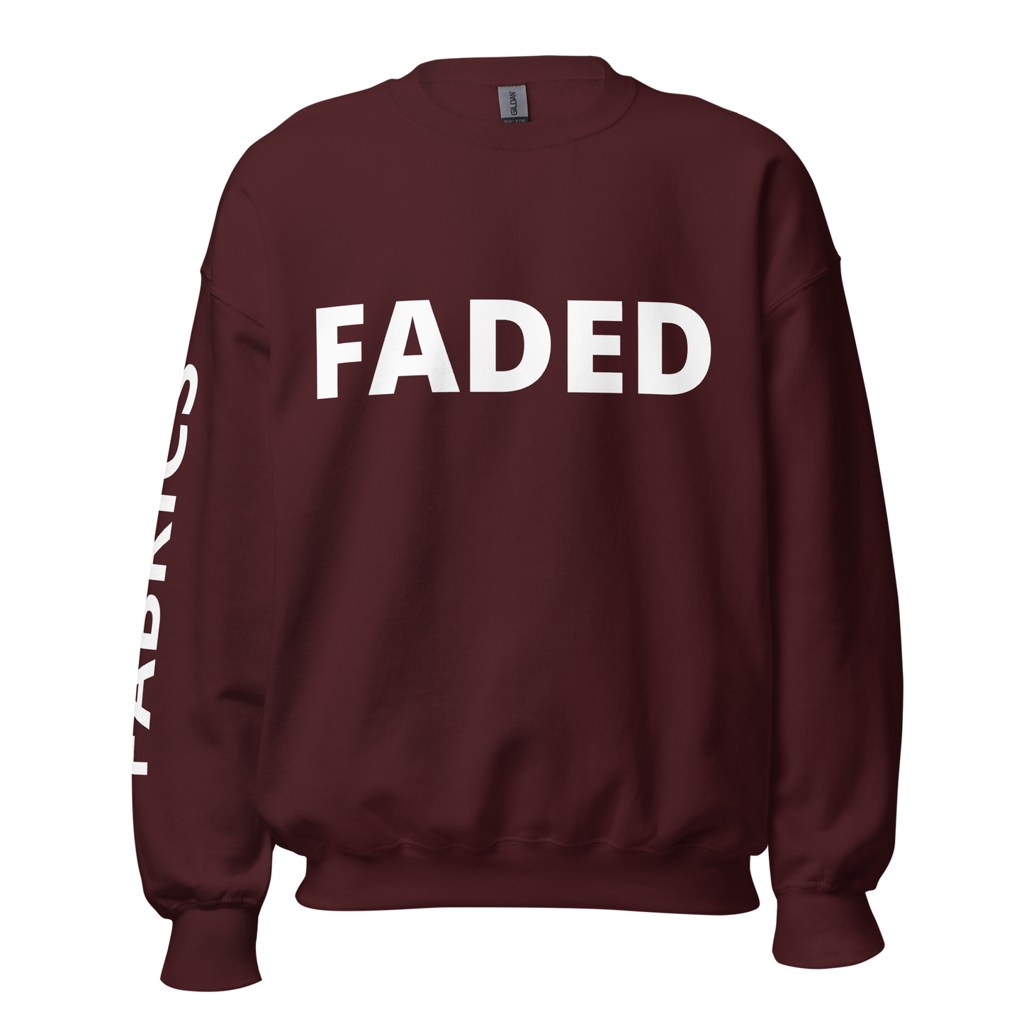 Faded Fabrics White Logo Basic Sweatshirt