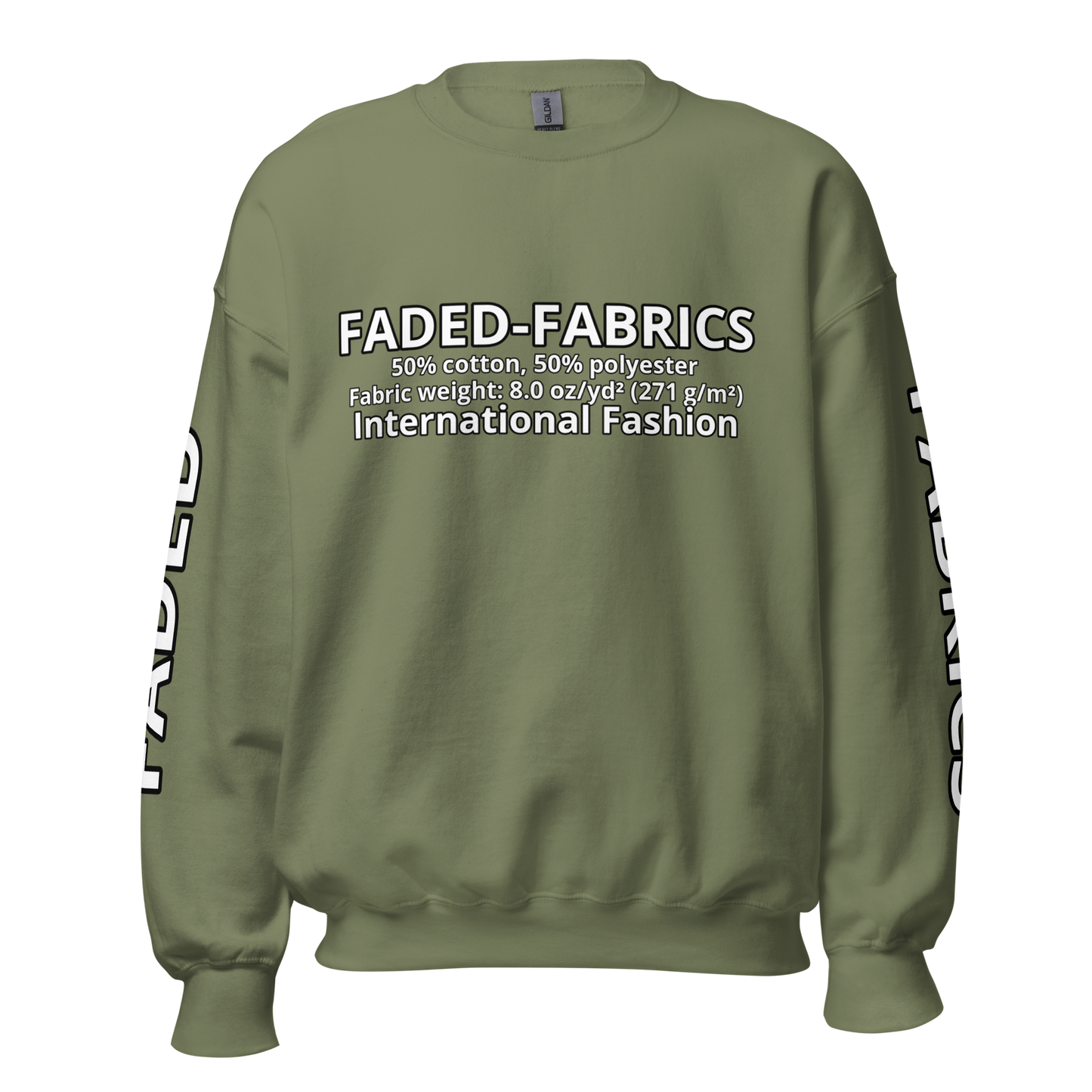 Faded Fabrics Description Sweatshirt