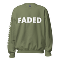 Faded Fabrics White Logo Basic Sweatshirt - Faded Fabrics