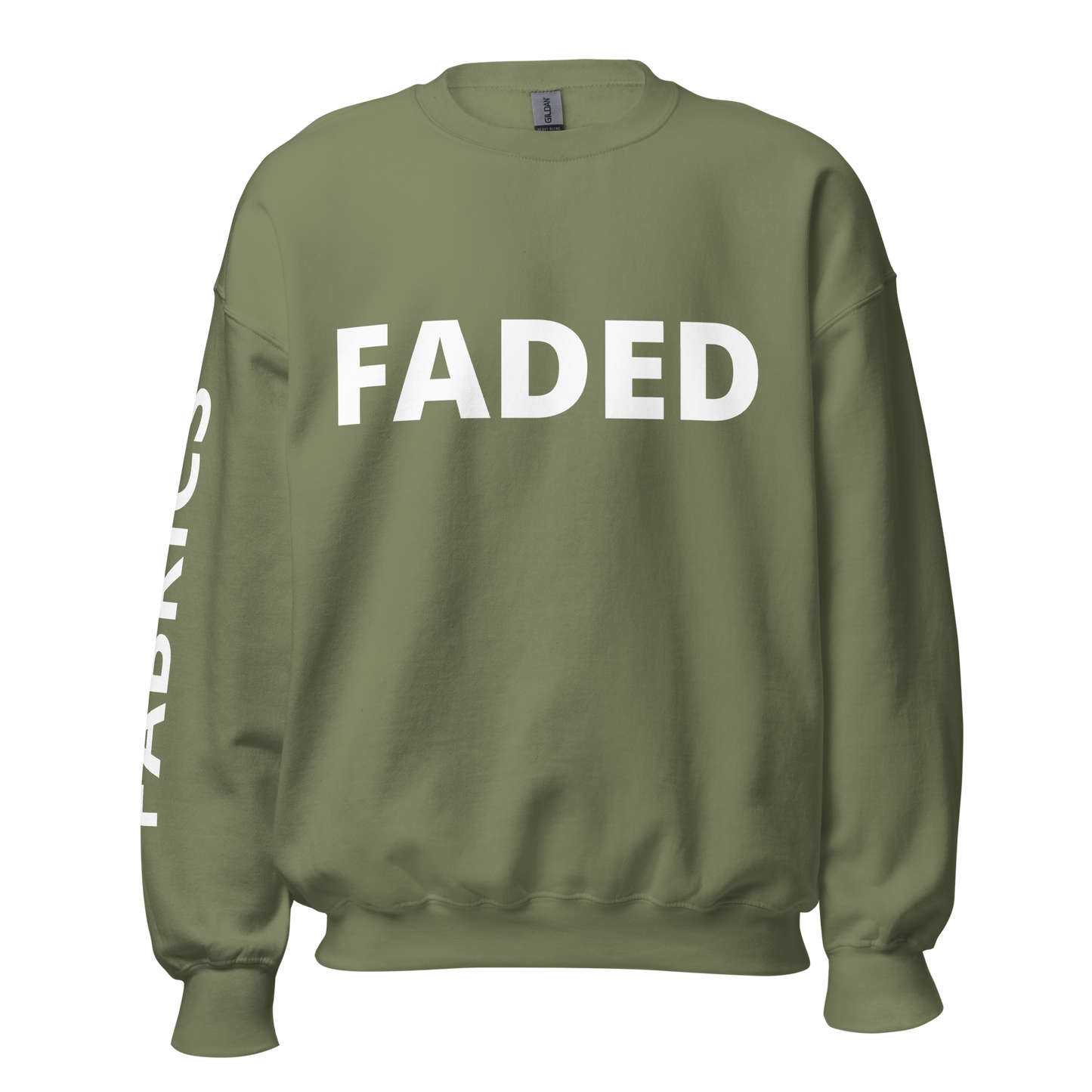 Faded Fabrics White Logo Basic Sweatshirt