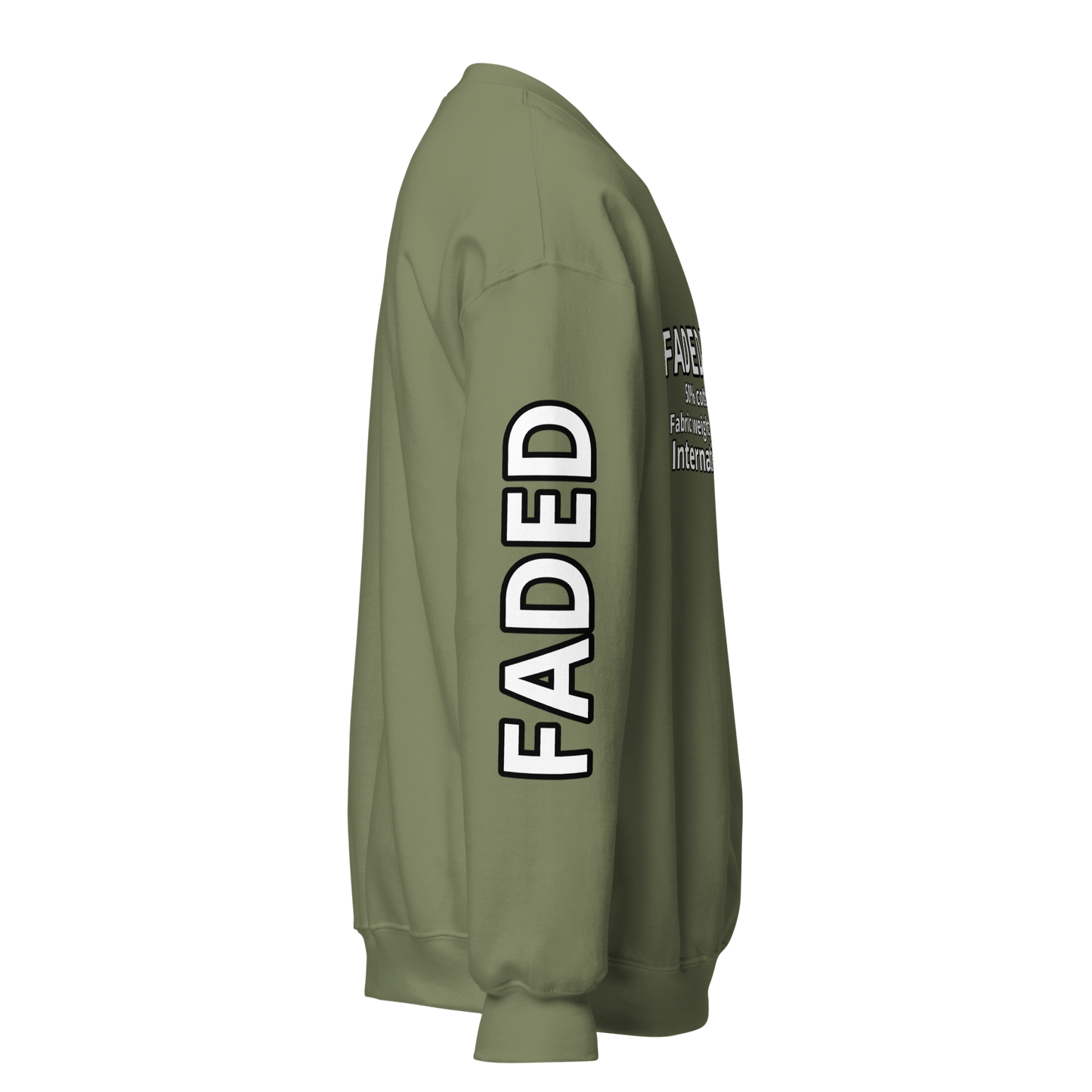 Faded Fabrics Description Sweatshirt