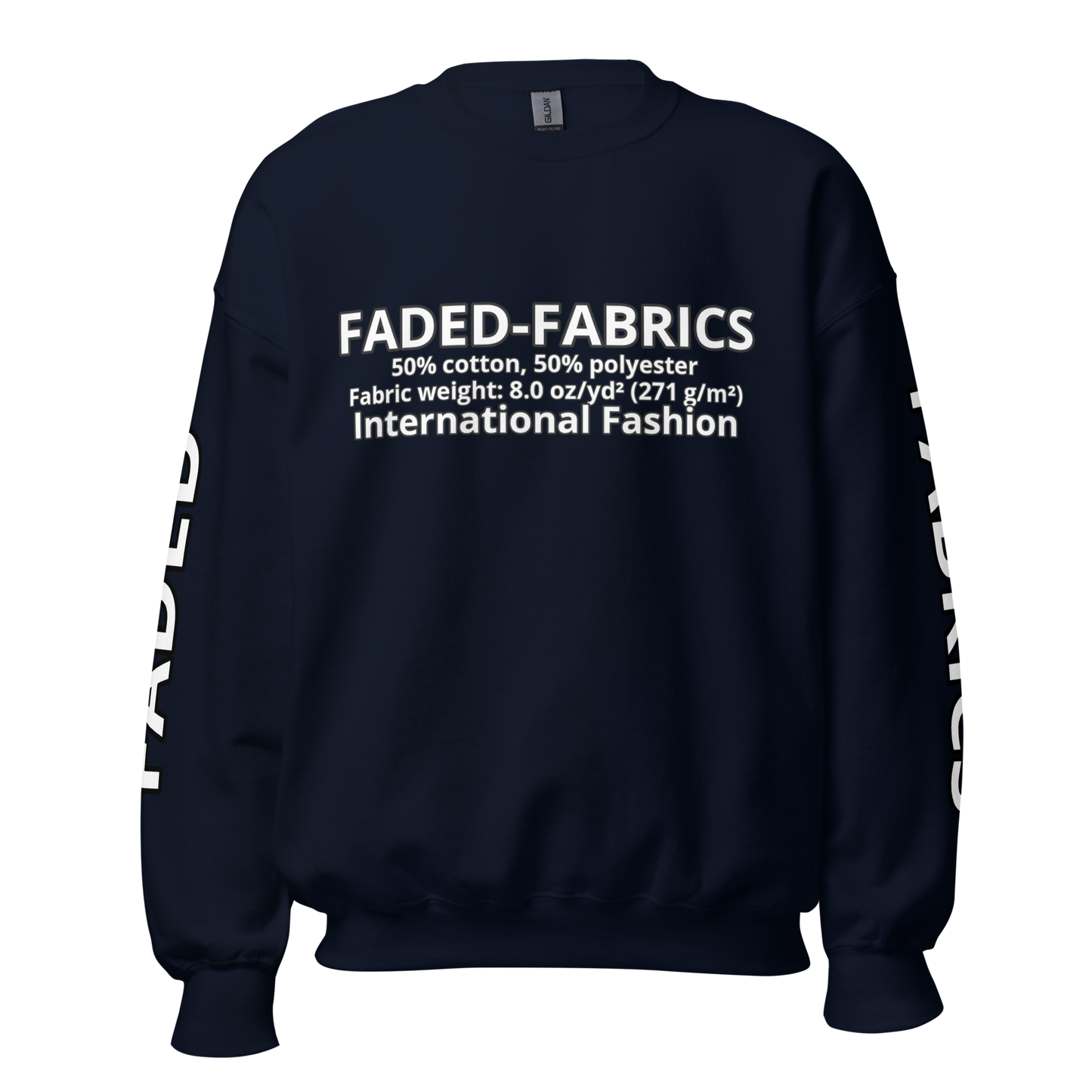 Faded Fabrics Description Sweatshirt