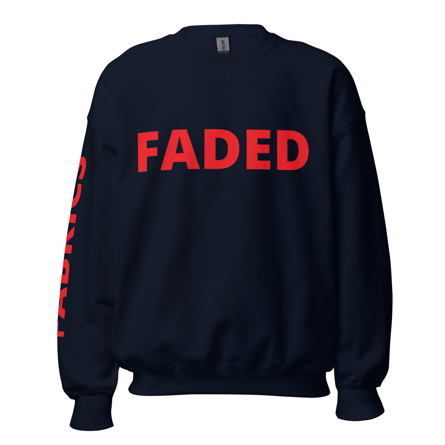 Faded Fabrics Red Logo Basic Sweatshirt