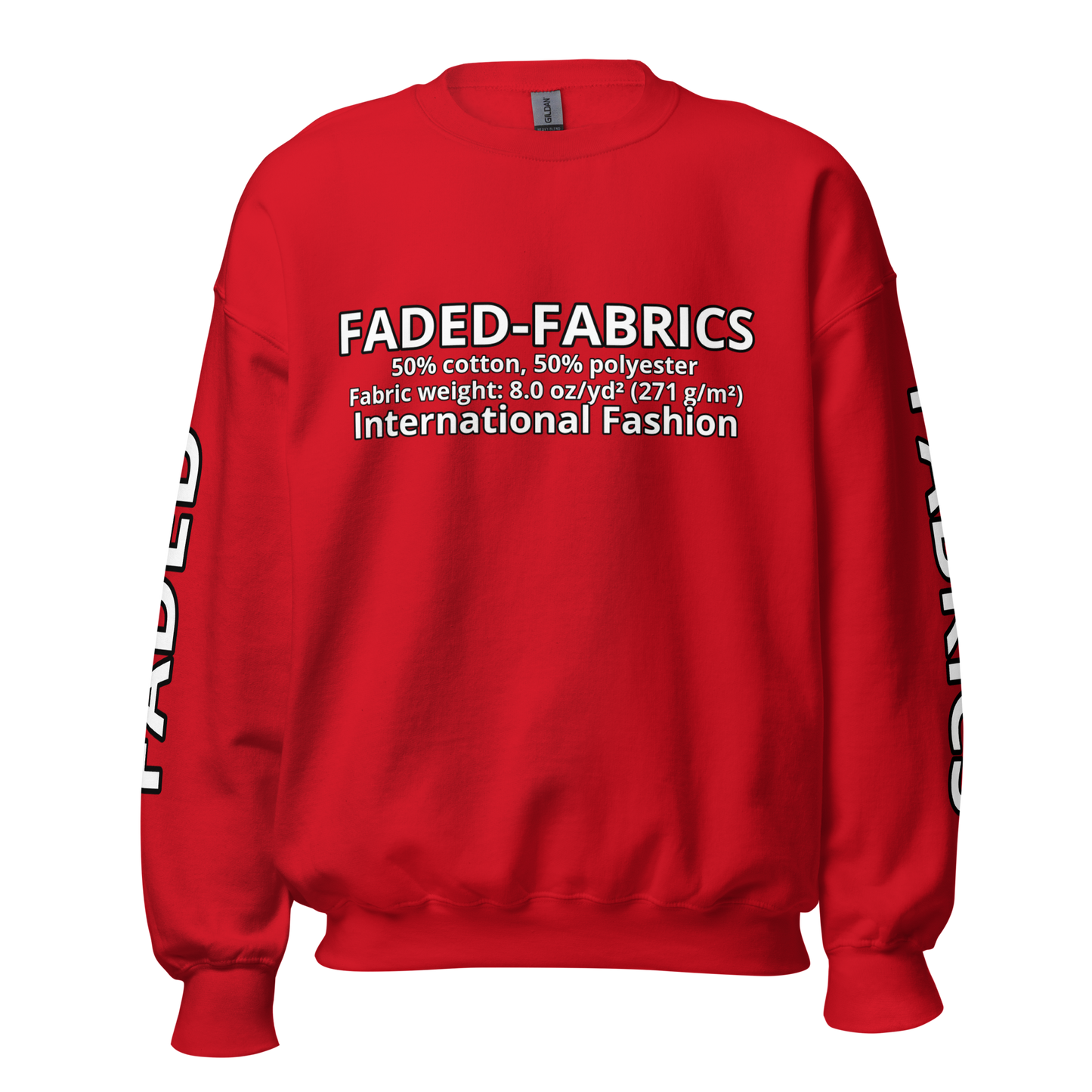 Faded Fabrics Description Sweatshirt