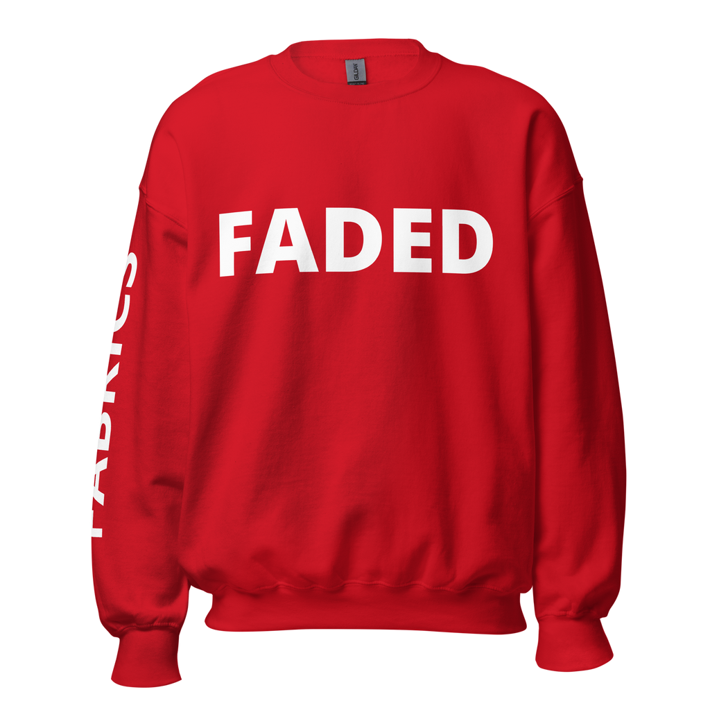Faded Fabrics White Logo Basic Sweatshirt