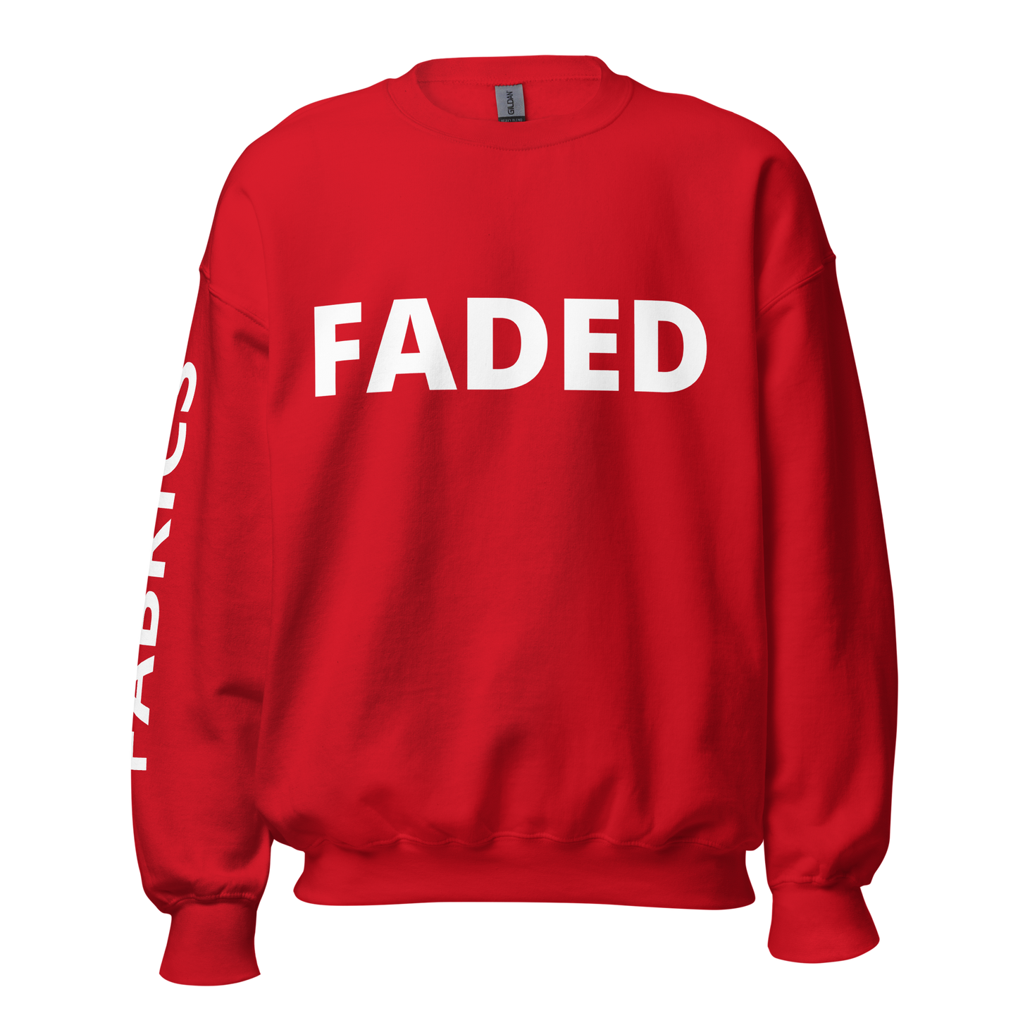 Faded Fabrics White Logo Basic Sweatshirt