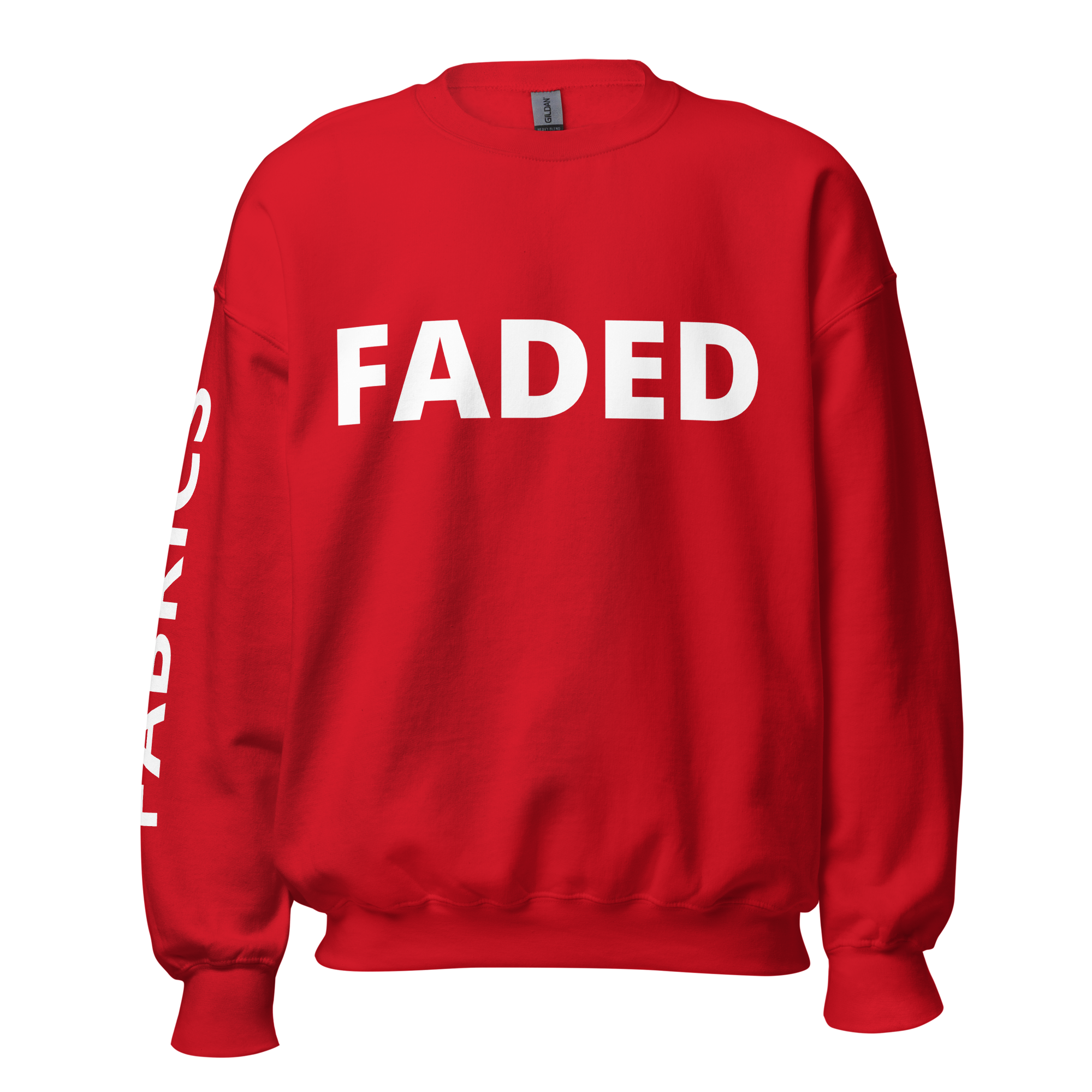 Faded Fabrics White Logo Basic Sweatshirt