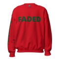Faded Fabrics Forest Green/Red Basic Sweatshirt - Faded Fabrics