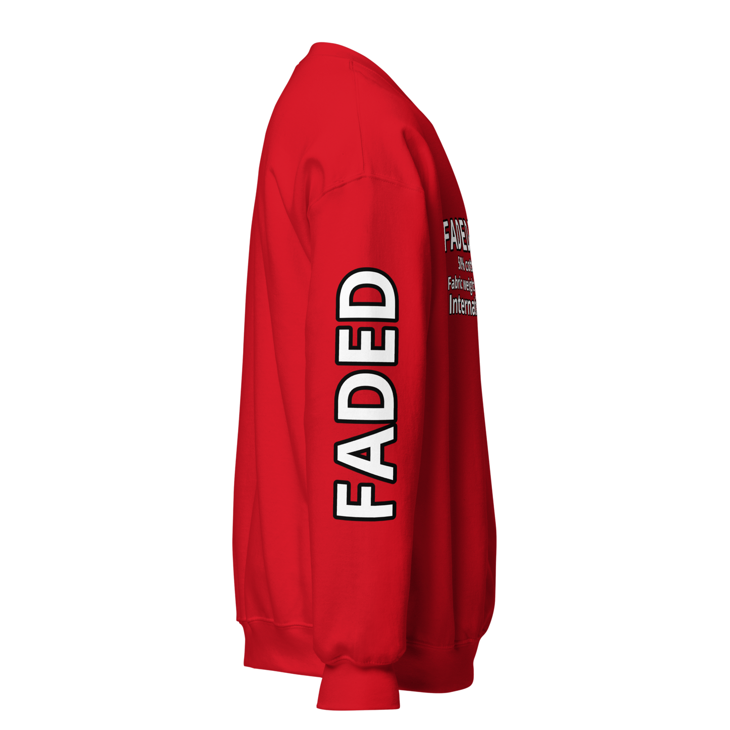 Faded Fabrics Description Sweatshirt