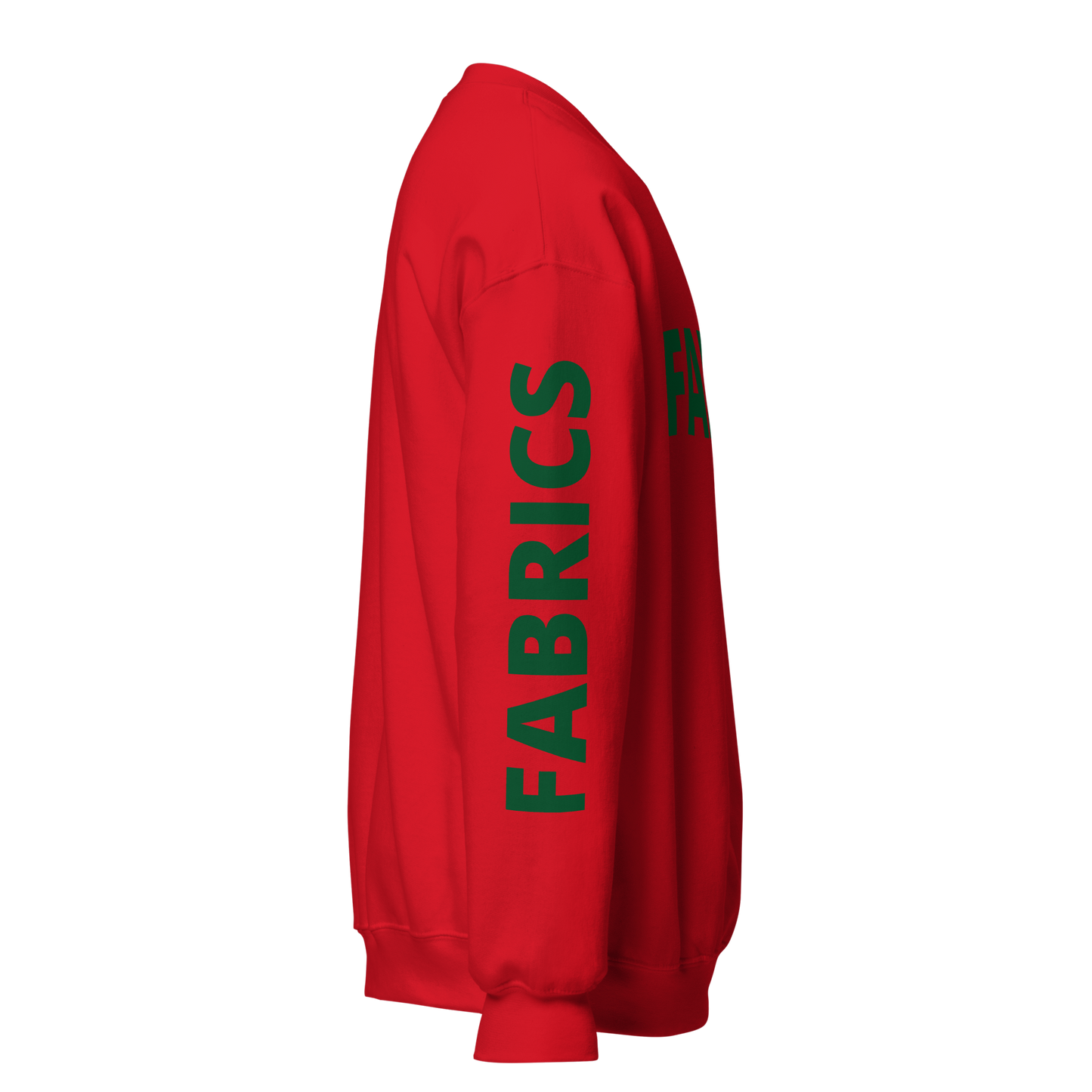 Faded Fabrics Forest Green/Red Basic Sweatshirt