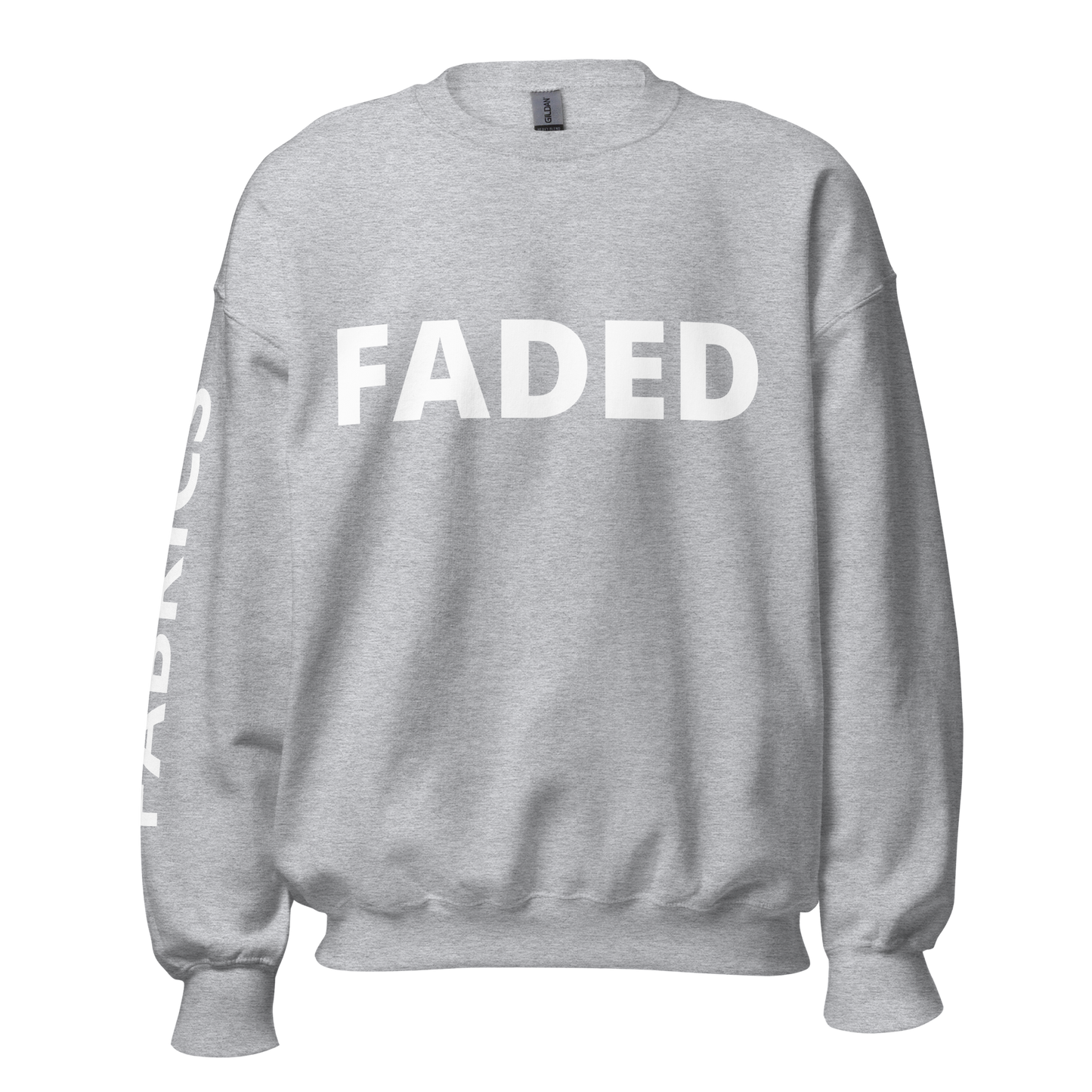 Faded Fabrics White Logo Basic Sweatshirt