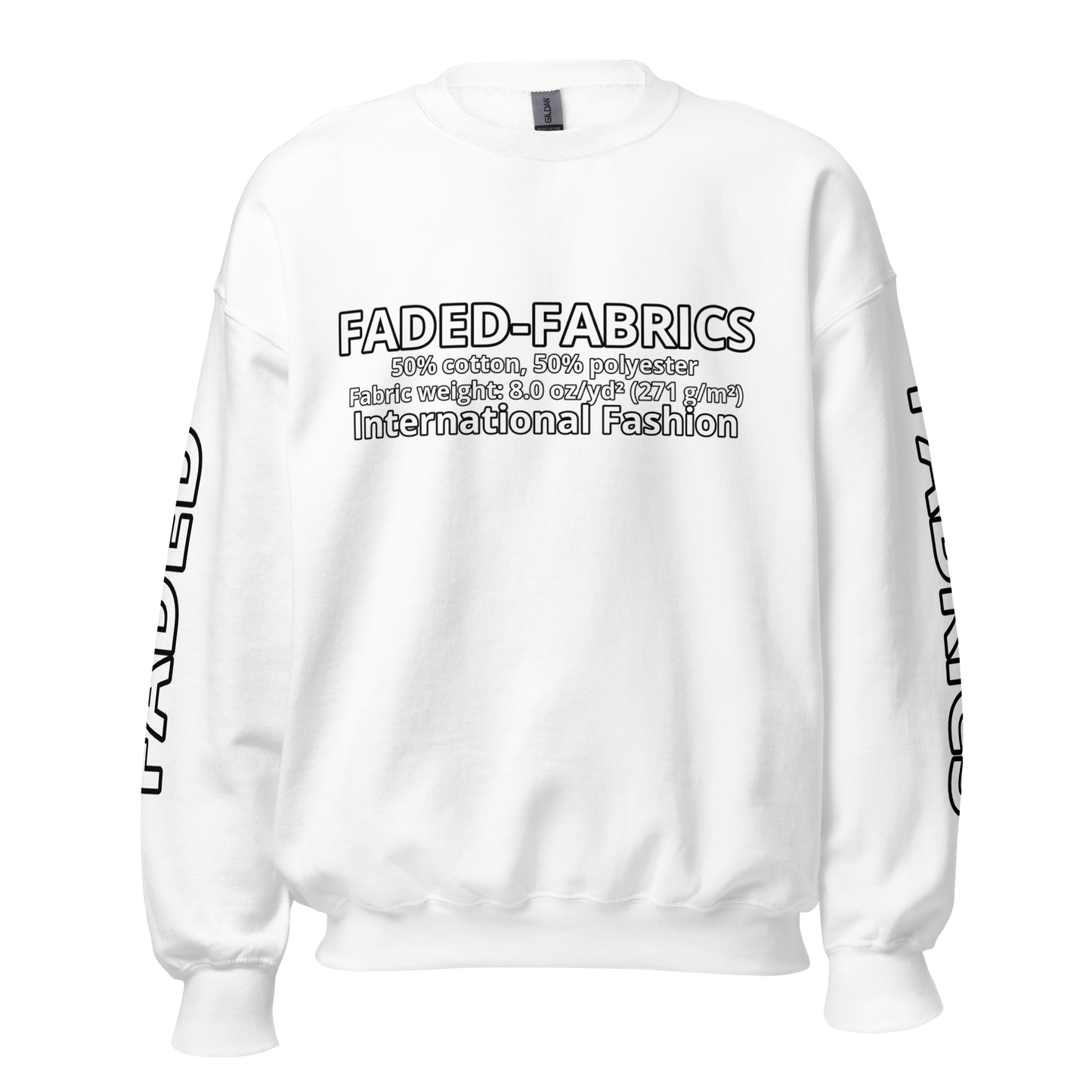 Faded Fabrics Description Sweatshirt