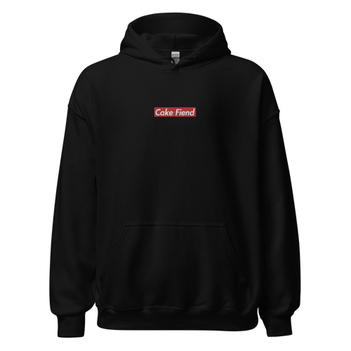 Cake Fiend Box Logo Unisex Hoodie - Faded Fabrics
