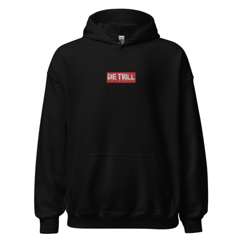 Die Trill Box Logo Unisex Hoodie - Faded Fabrics