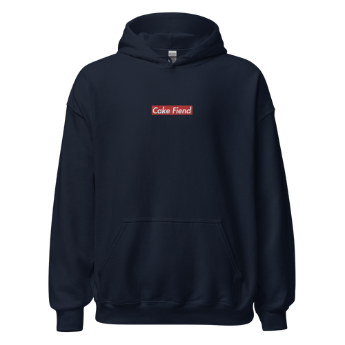 Cake Fiend Box Logo Unisex Hoodie - Faded Fabrics