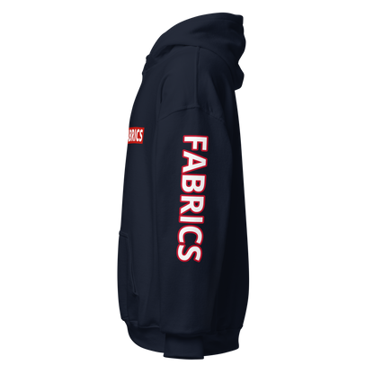 Faded Fabrics Box Logo Front/Sleeves Unisex Hoodie