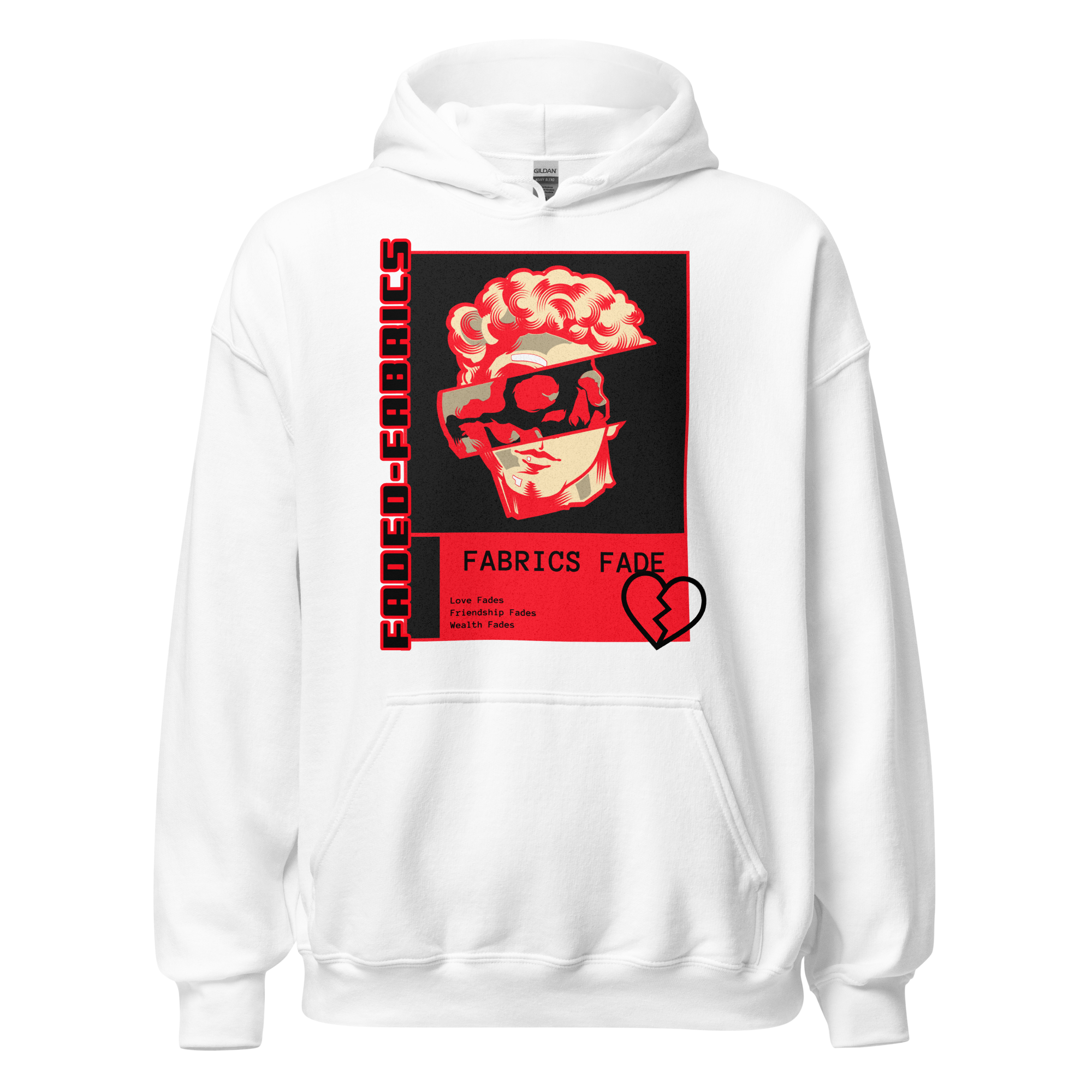 Faded Fabrics Greek Skull Unisex Hoodie