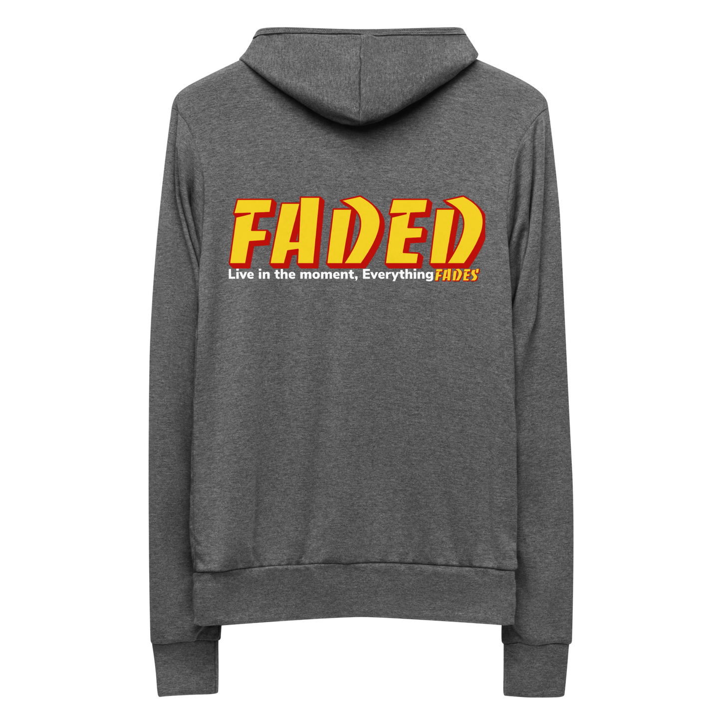 Faded Banco Unisex Zip Up Hoodie