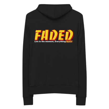 Faded Banco Unisex Zip Up Hoodie