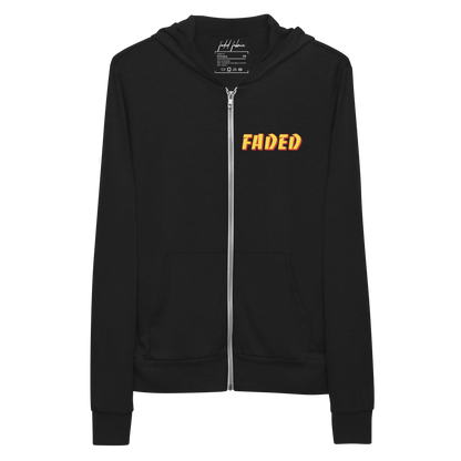 Faded Banco Unisex Zip Up Hoodie