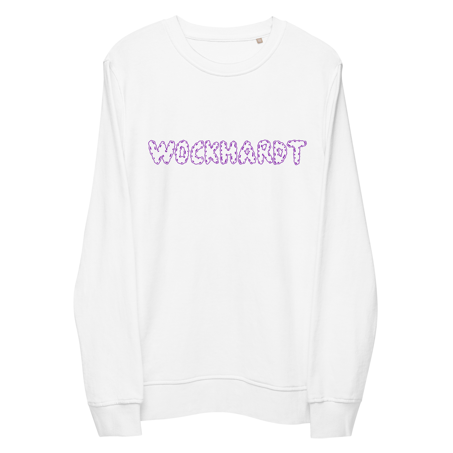 Wockhardt White/Purple Logo Sweatshirt