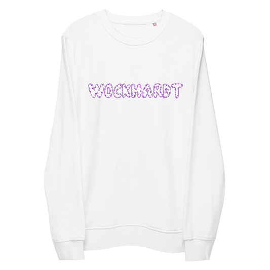 Wockhardt White/Purple Logo Sweatshirt