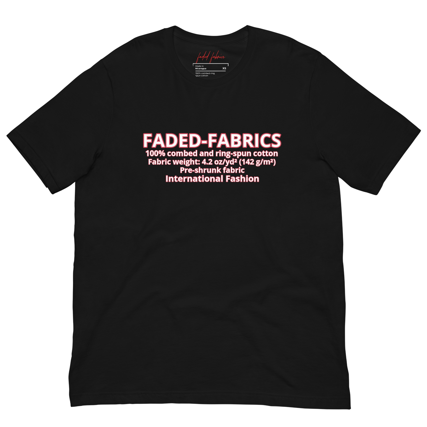 Faded Fabrics Description T-Shirt