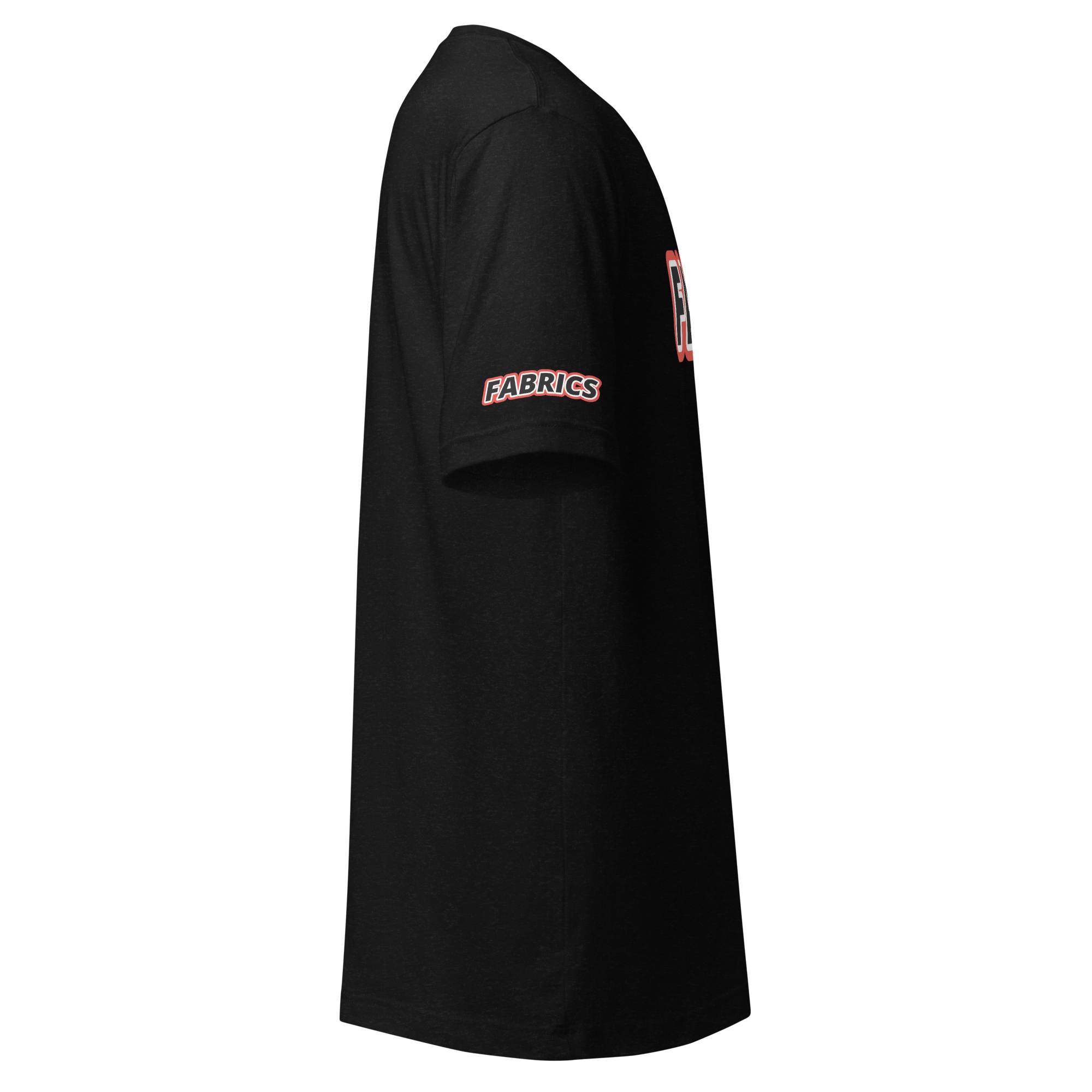 Faded Fabrics Black/Red Outline Unisex T-Shirt