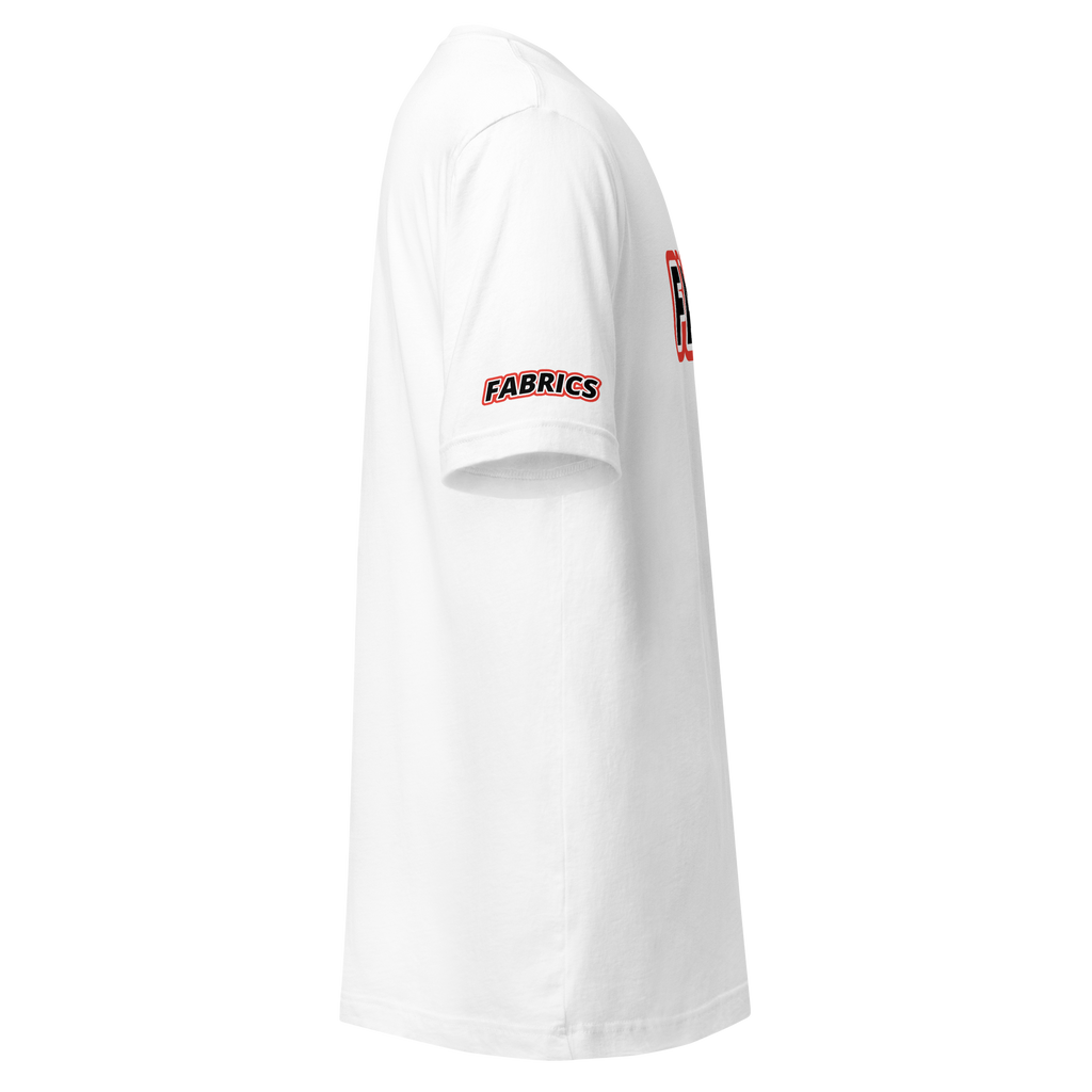 Faded Fabrics Black/Red Outline Unisex T-Shirt